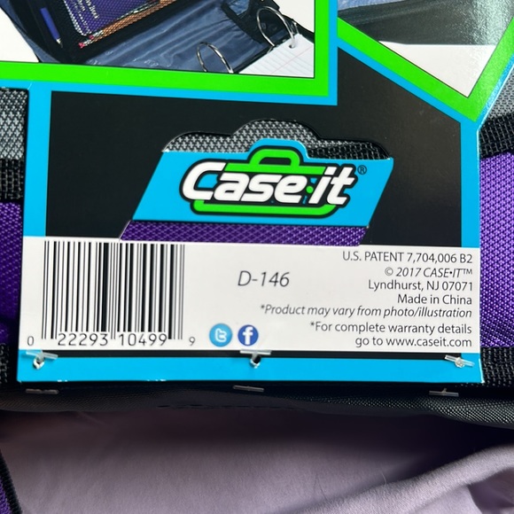 Authentic Case It The Mighty Zip Tab 3-Ring Binder - Picture 6 of 6